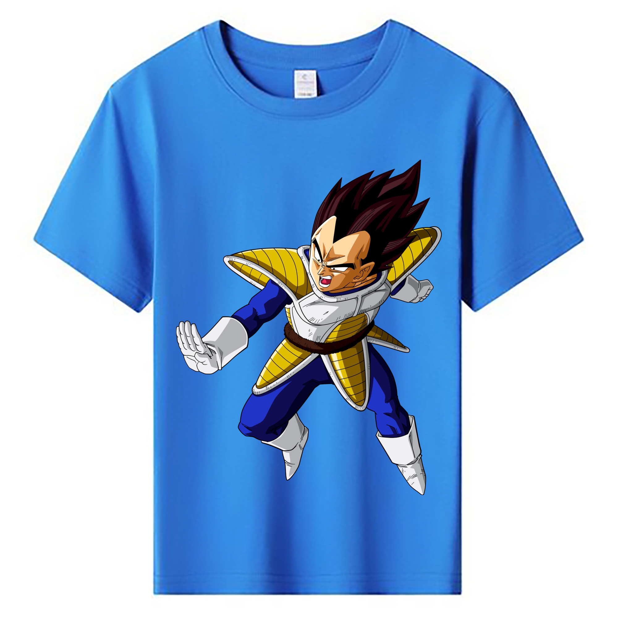 （画像用） ドラゴンボール ベジータ四世（Bejīta Yonsei）DRAGON BALL Vegeta IV 綿100％キッズTシャツ（フロントプリント）